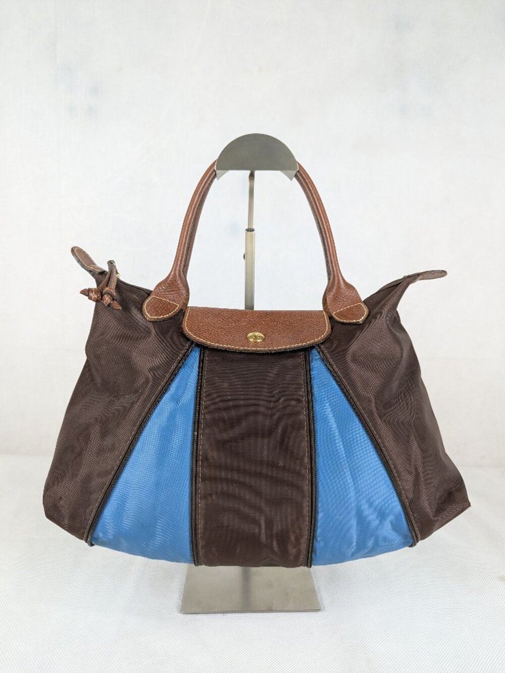 Longchamp Brown Nylon Le Pliage Tote | Lightweight Designer Travel Handbag
